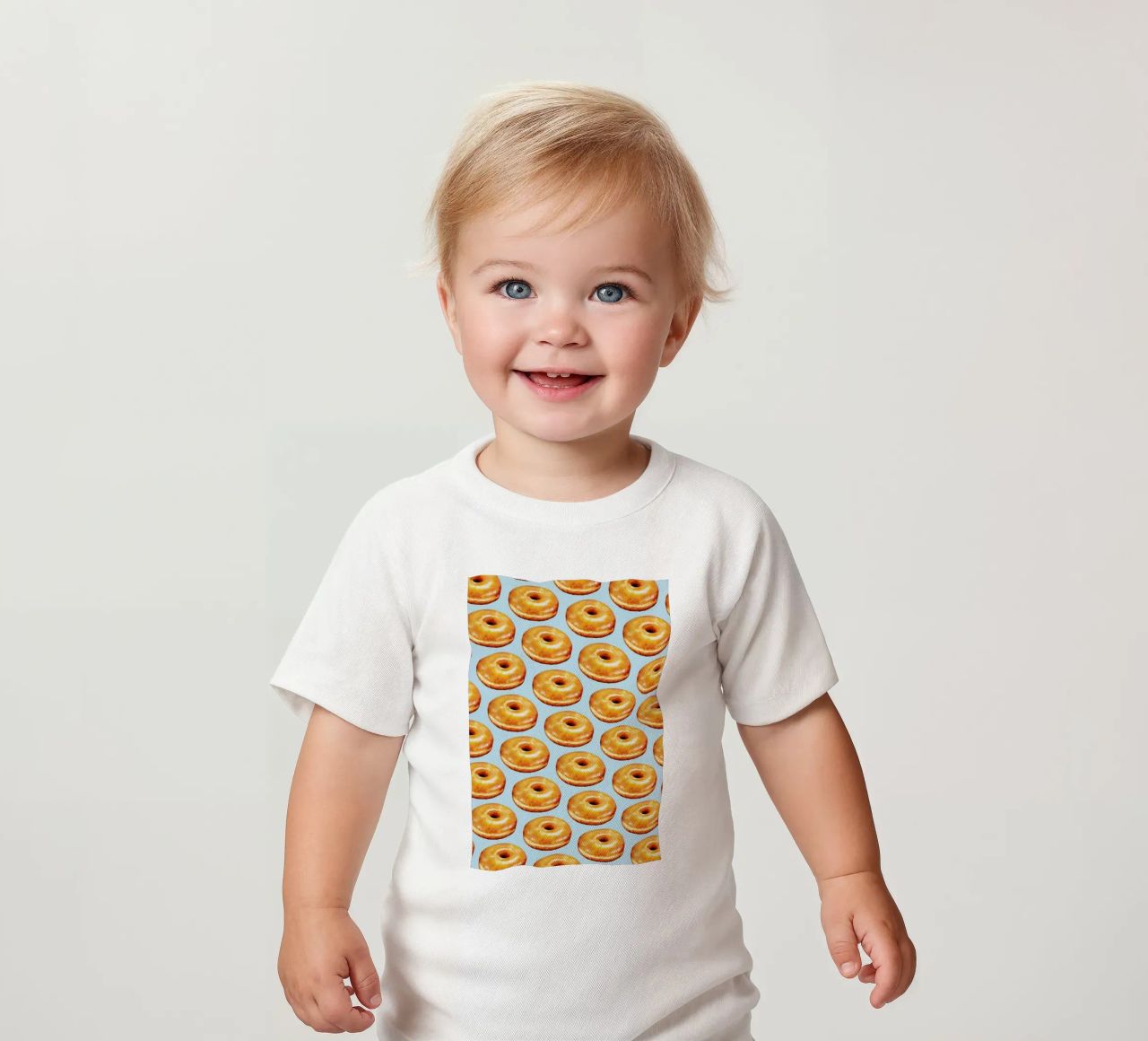 Glazed Doughnut Pattern maglietta neonato da Kelly Gilleran