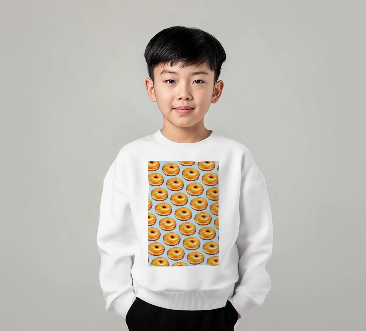 Glazed Doughnut Pattern felpa bambino da Kelly Gilleran