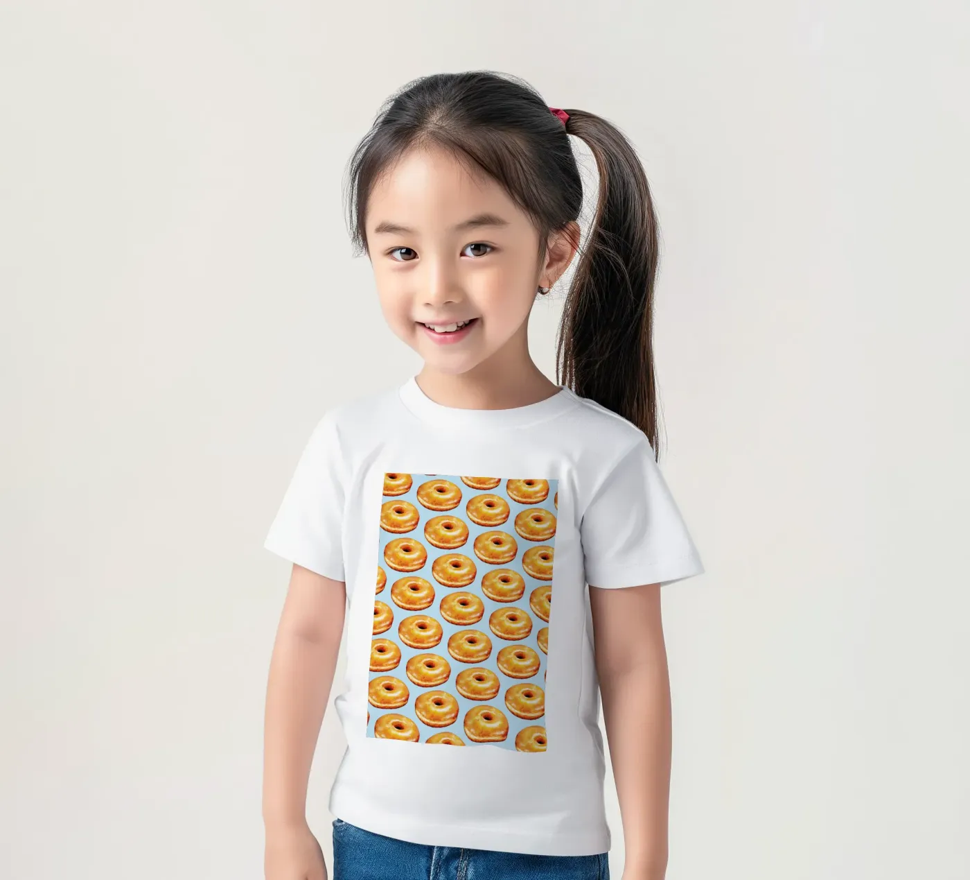 Glazed Doughnut Pattern Kinder T-Shirt von Kelly Gilleran