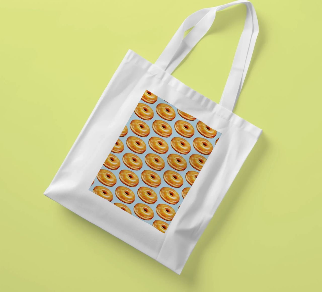 Glazed Doughnut Pattern borsa in juta da Kelly Gilleran