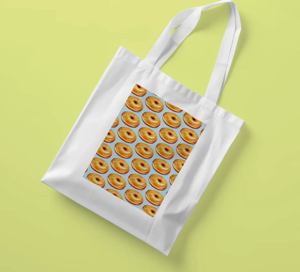 Glazed Doughnut Pattern borsa in juta da Kelly Gilleran