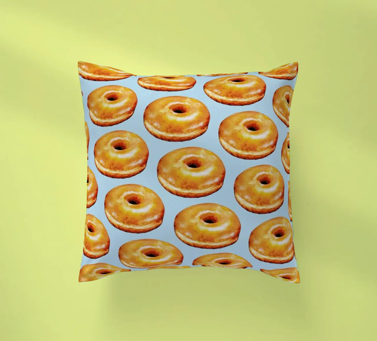 Glazed Doughnut Pattern cuscino da Kelly Gilleran
