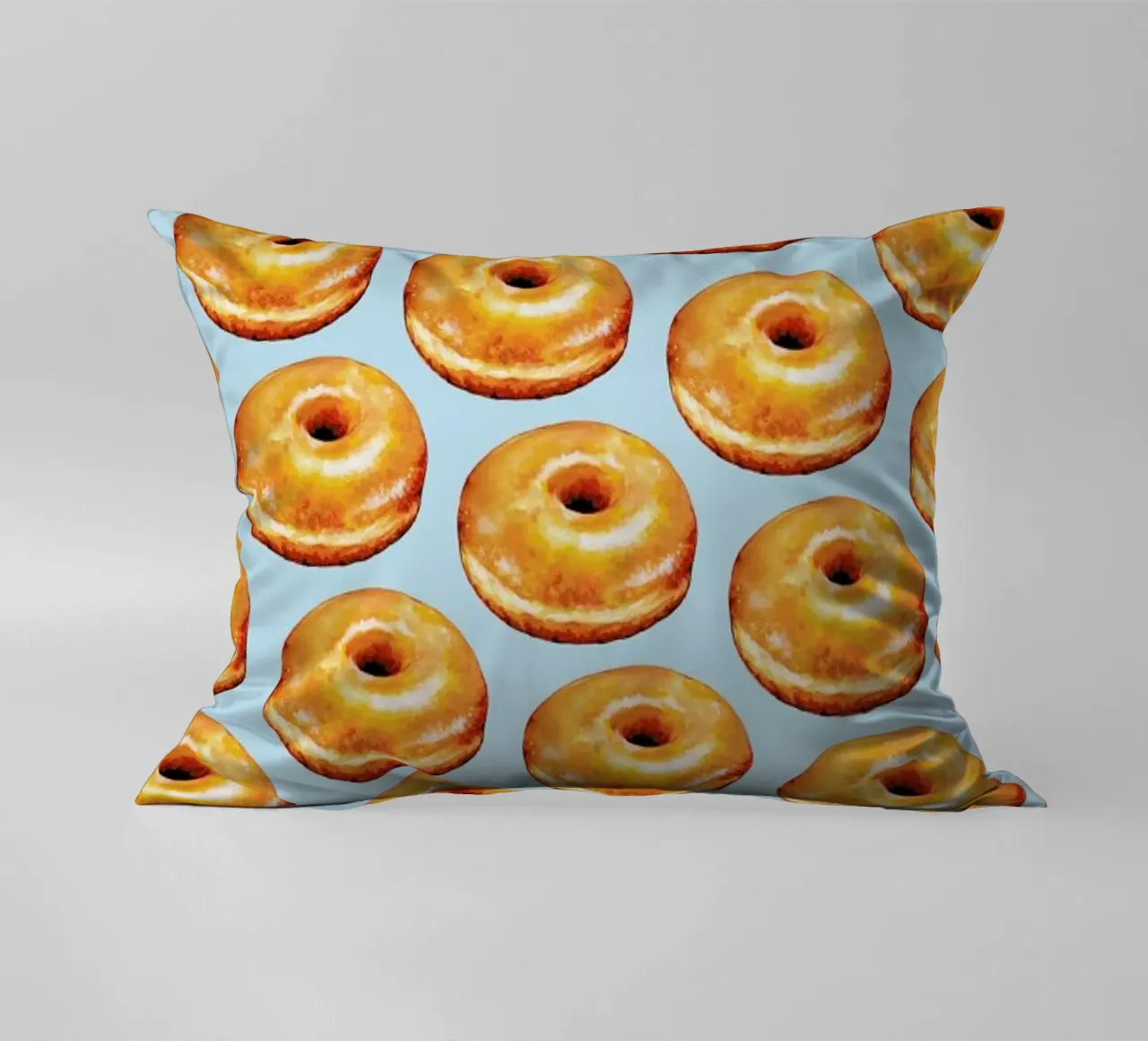 Glazed Doughnut Pattern cuscino da Kelly Gilleran