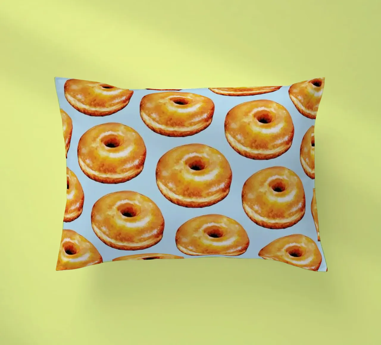 Glazed Doughnut Pattern cuscino da Kelly Gilleran