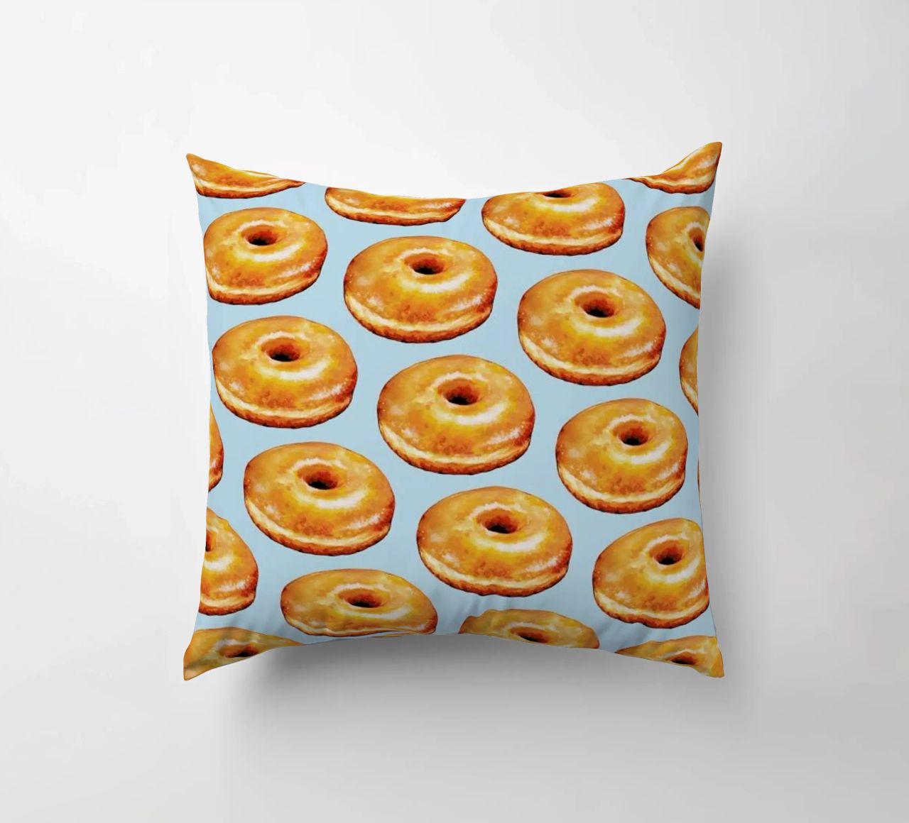 Glazed Doughnut Pattern cuscino da Kelly Gilleran