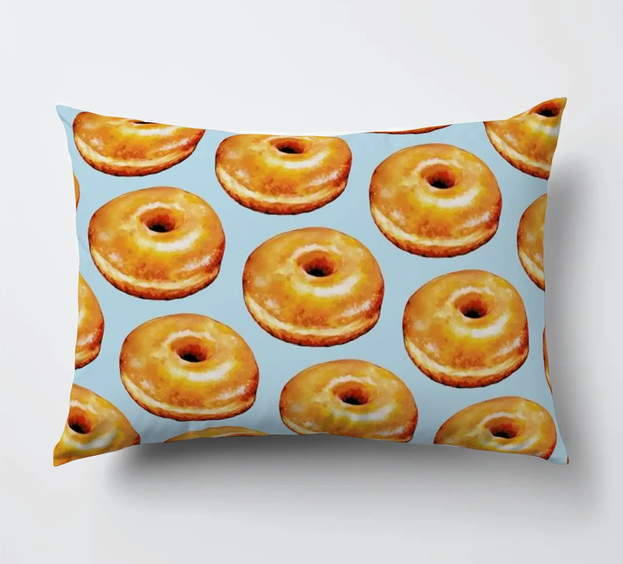 Glazed Doughnut Pattern cuscino da Kelly Gilleran