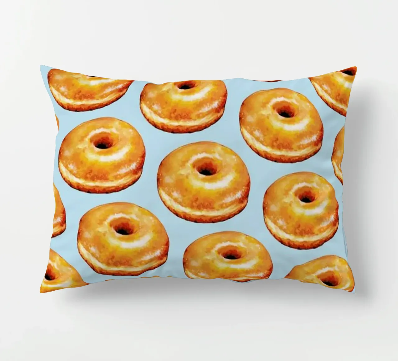 Glazed Doughnut Pattern cuscino da Kelly Gilleran