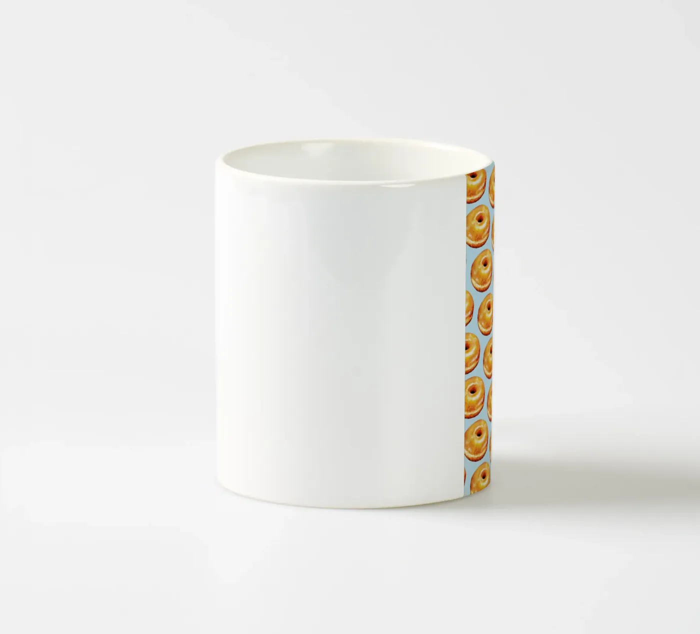 Glazed Doughnut Pattern ceramic mug by Kelly Gilleran