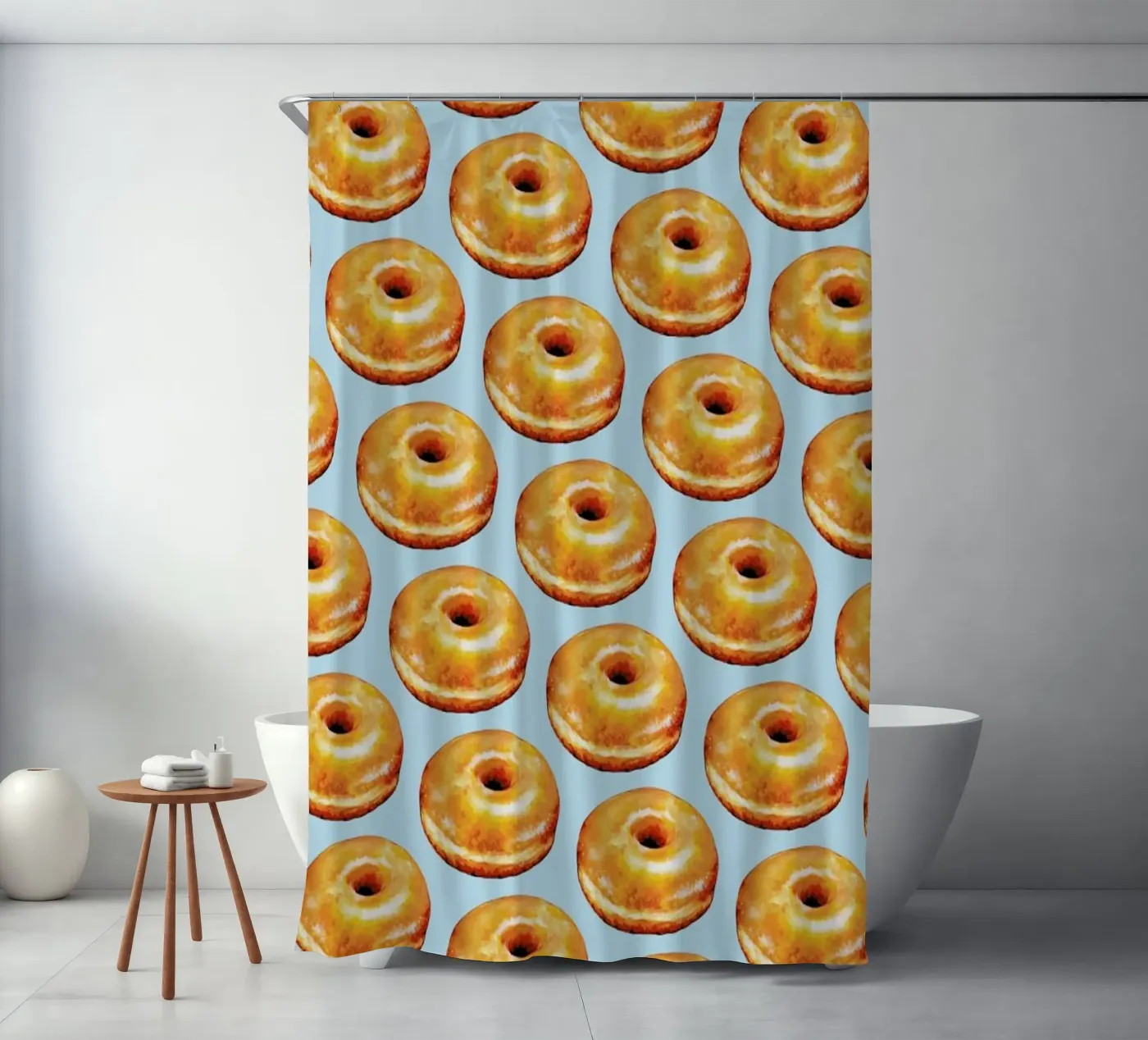 Glazed Doughnut Pattern Duschvorhang von Kelly Gilleran
