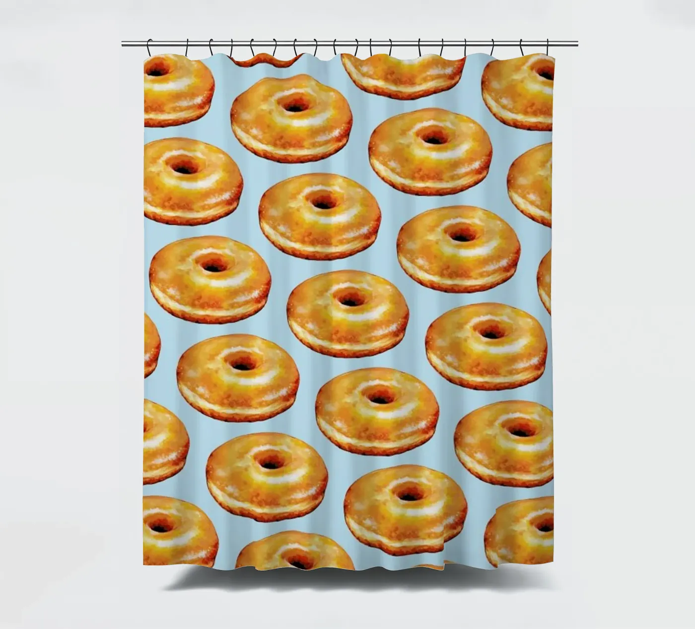 Glazed Doughnut Pattern Duschvorhang von Kelly Gilleran