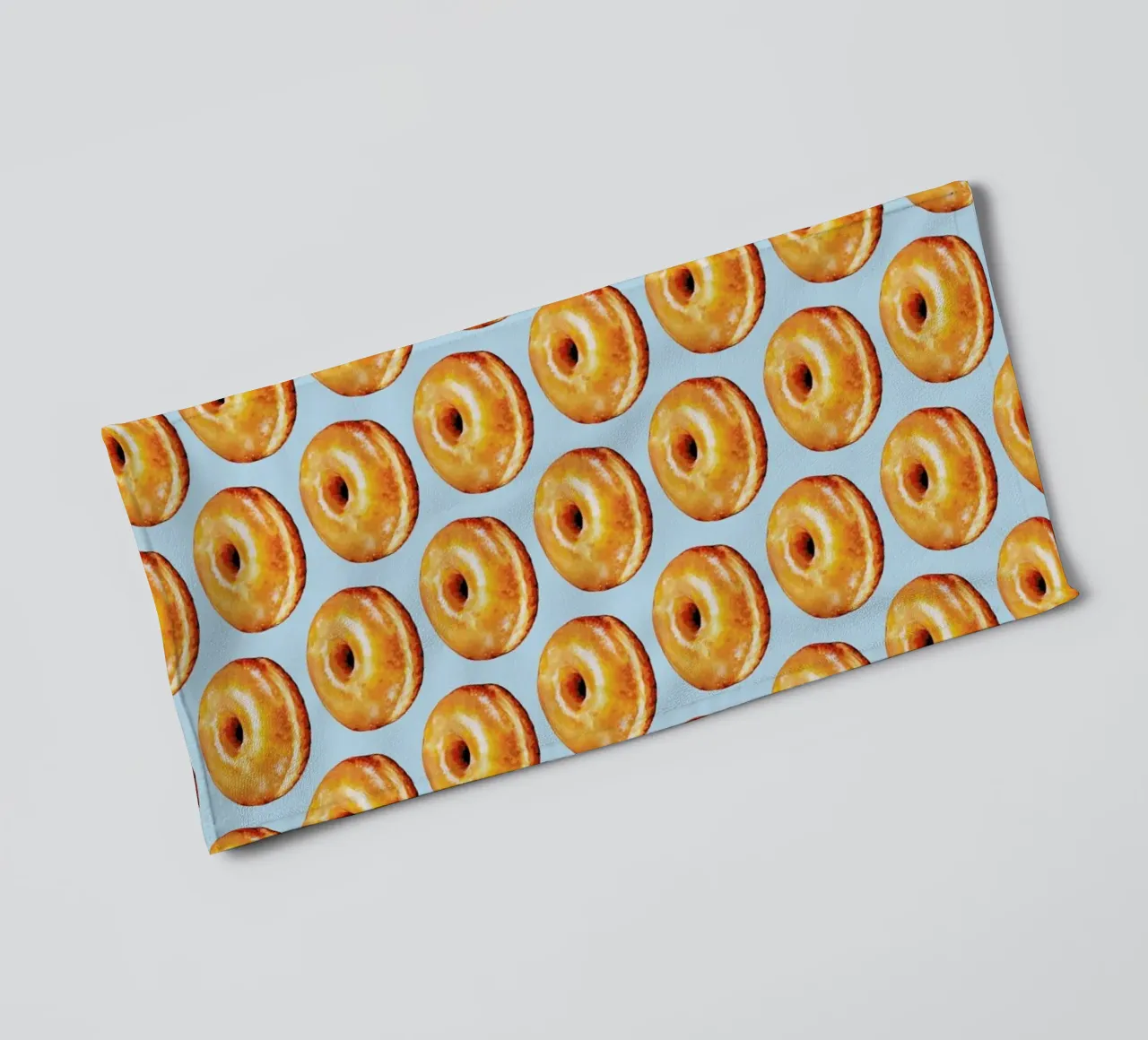 Glazed Doughnut Pattern towel by Kelly Gilleran