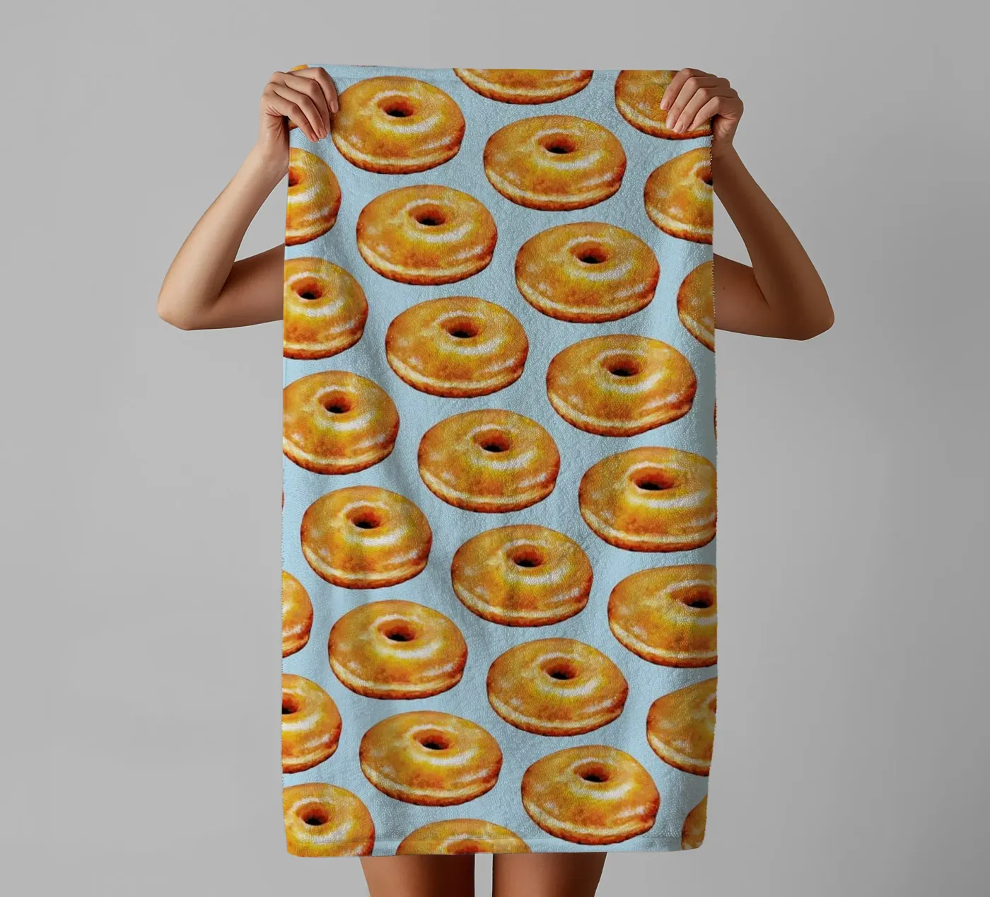Glazed Doughnut Pattern towel by Kelly Gilleran