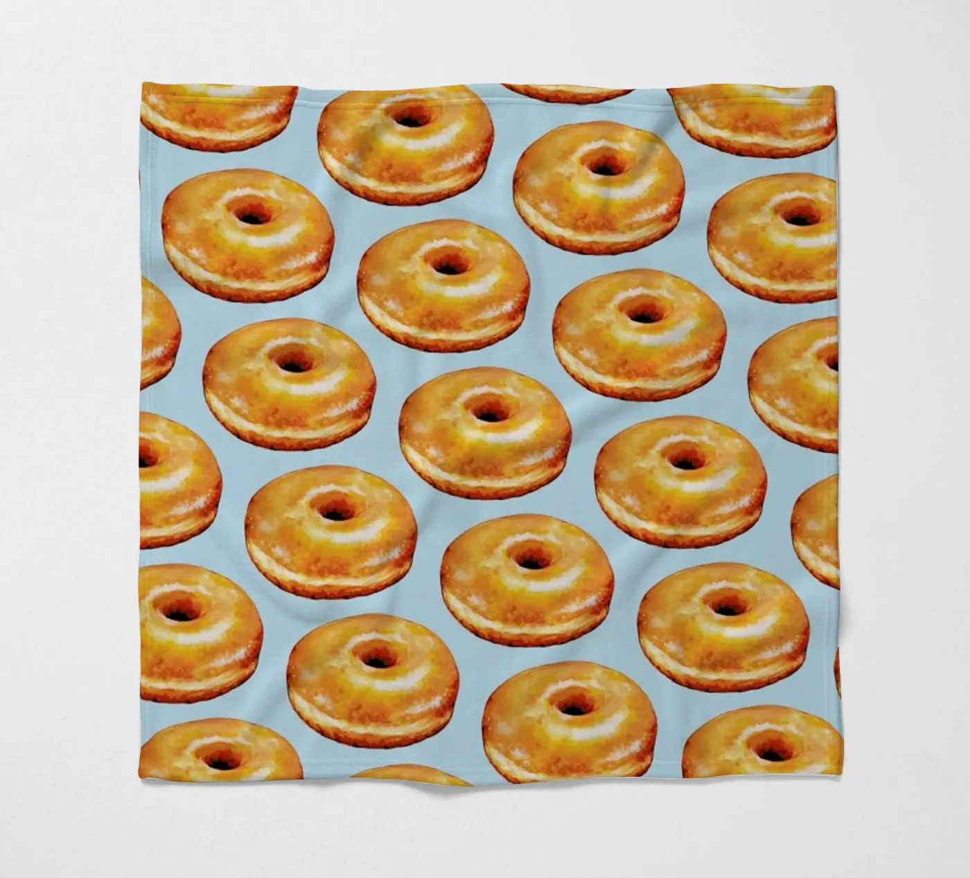 Glazed Doughnut Pattern fleecedeken van Kelly Gilleran