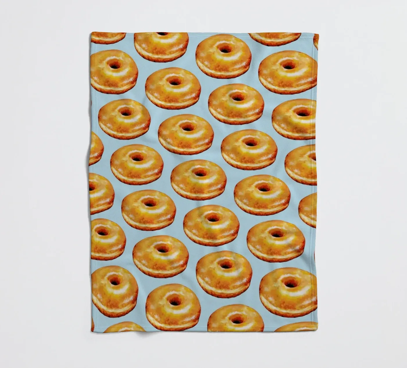 Glazed Doughnut Pattern fleecedeken van Kelly Gilleran