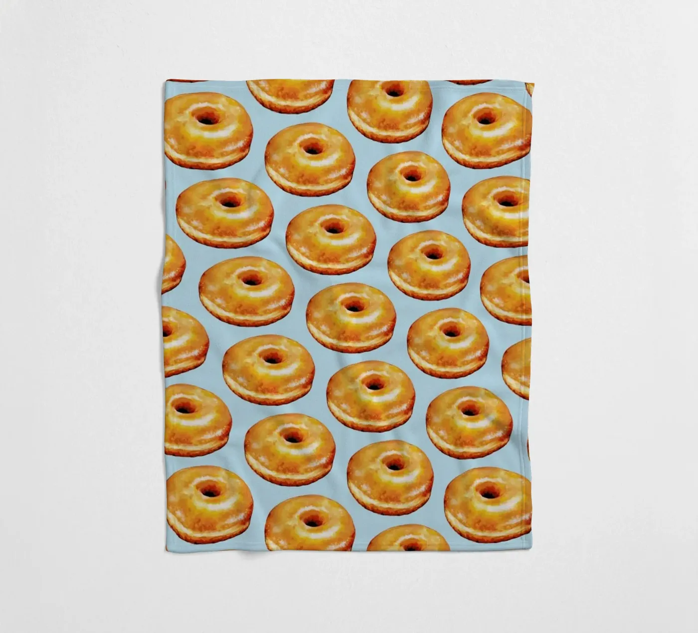 Glazed Doughnut Pattern fleecedeken van Kelly Gilleran