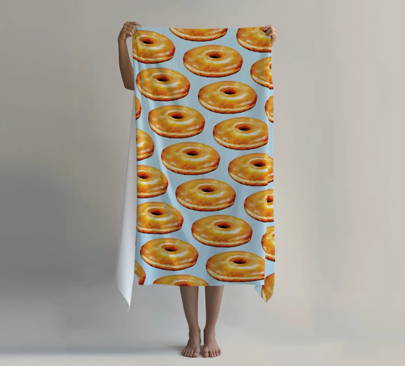 Glazed Doughnut Pattern strandhanddoek van Kelly Gilleran