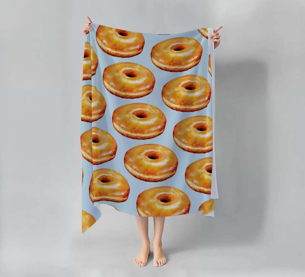 Glazed Doughnut Pattern Strandtuch von Kelly Gilleran