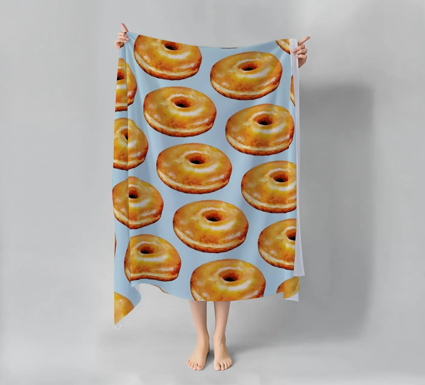 Glazed Doughnut Pattern strandhanddoek van Kelly Gilleran