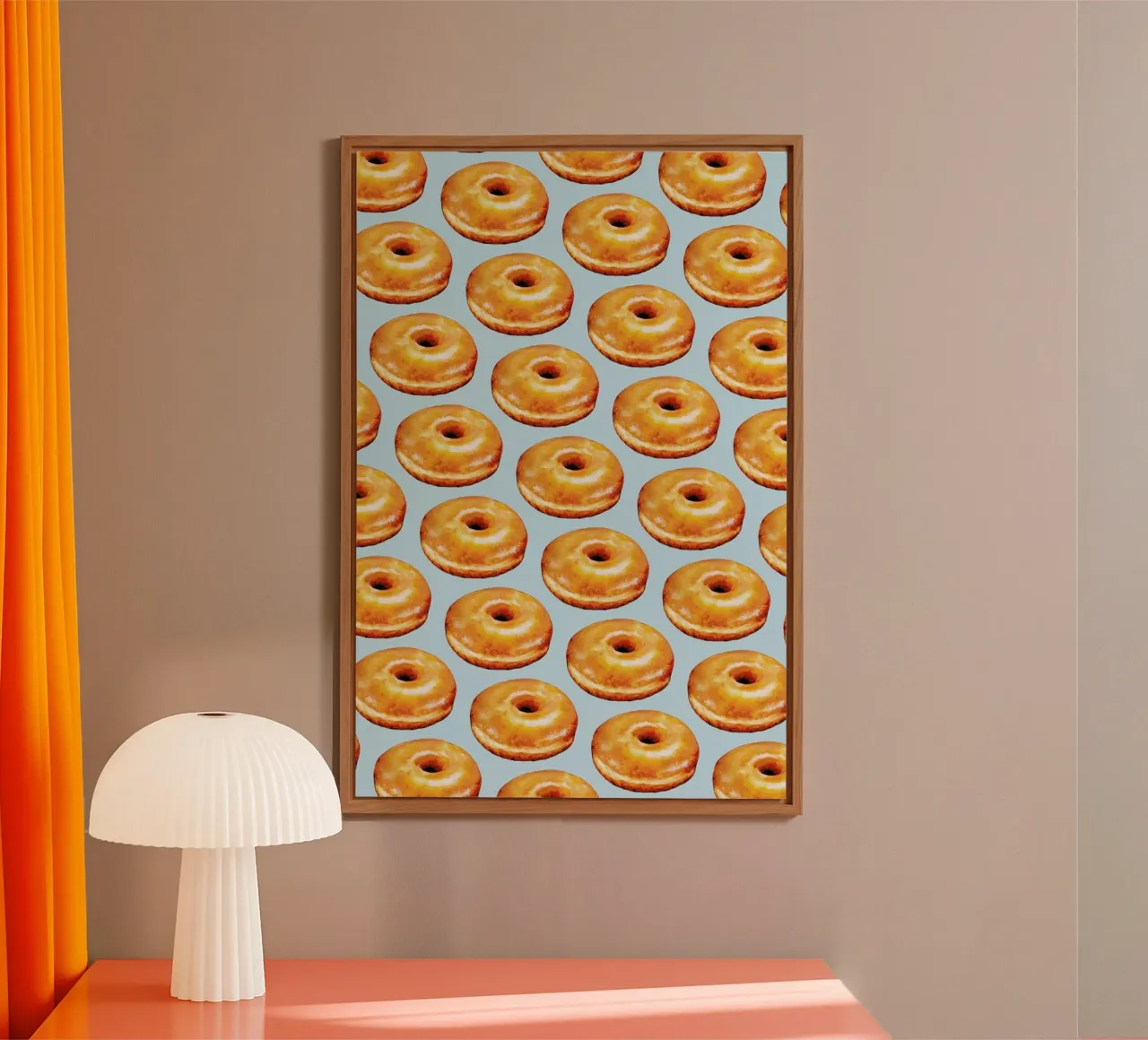 Glazed Doughnut Pattern alluminio dibond da Kelly Gilleran