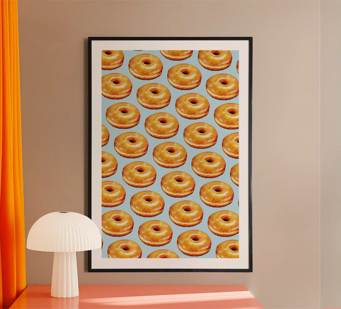 Glazed Doughnut Pattern poster by Kelly Gilleran