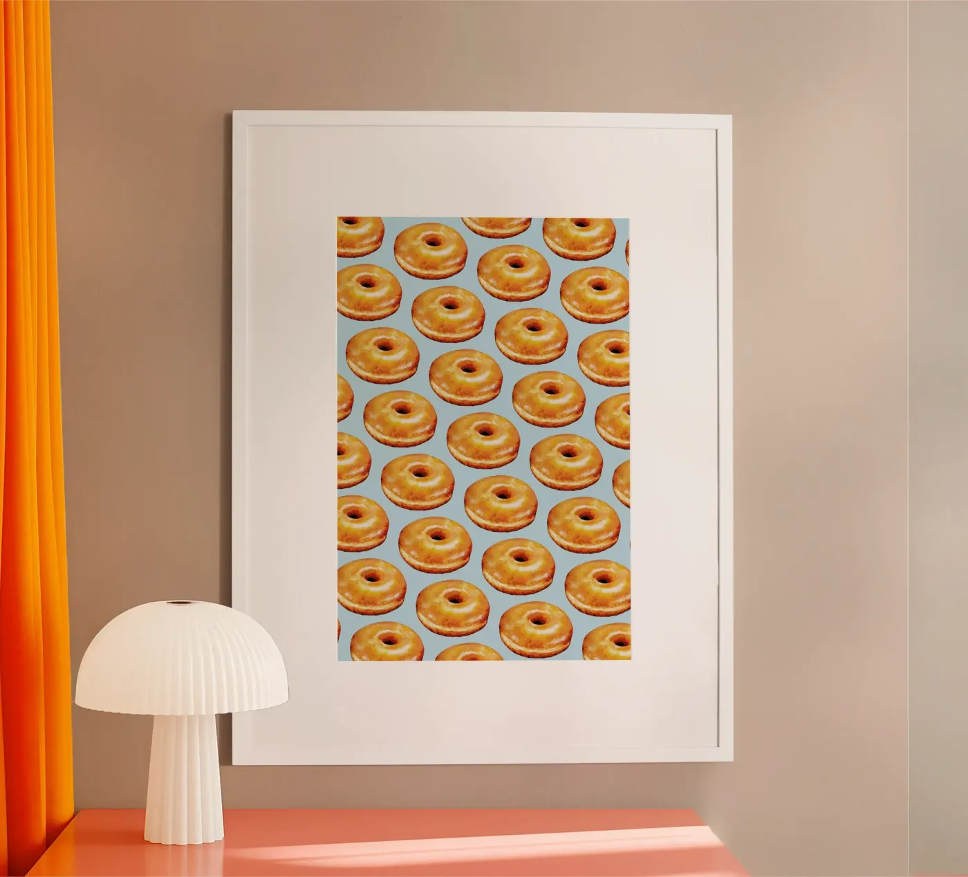 Glazed Doughnut Pattern poster by Kelly Gilleran