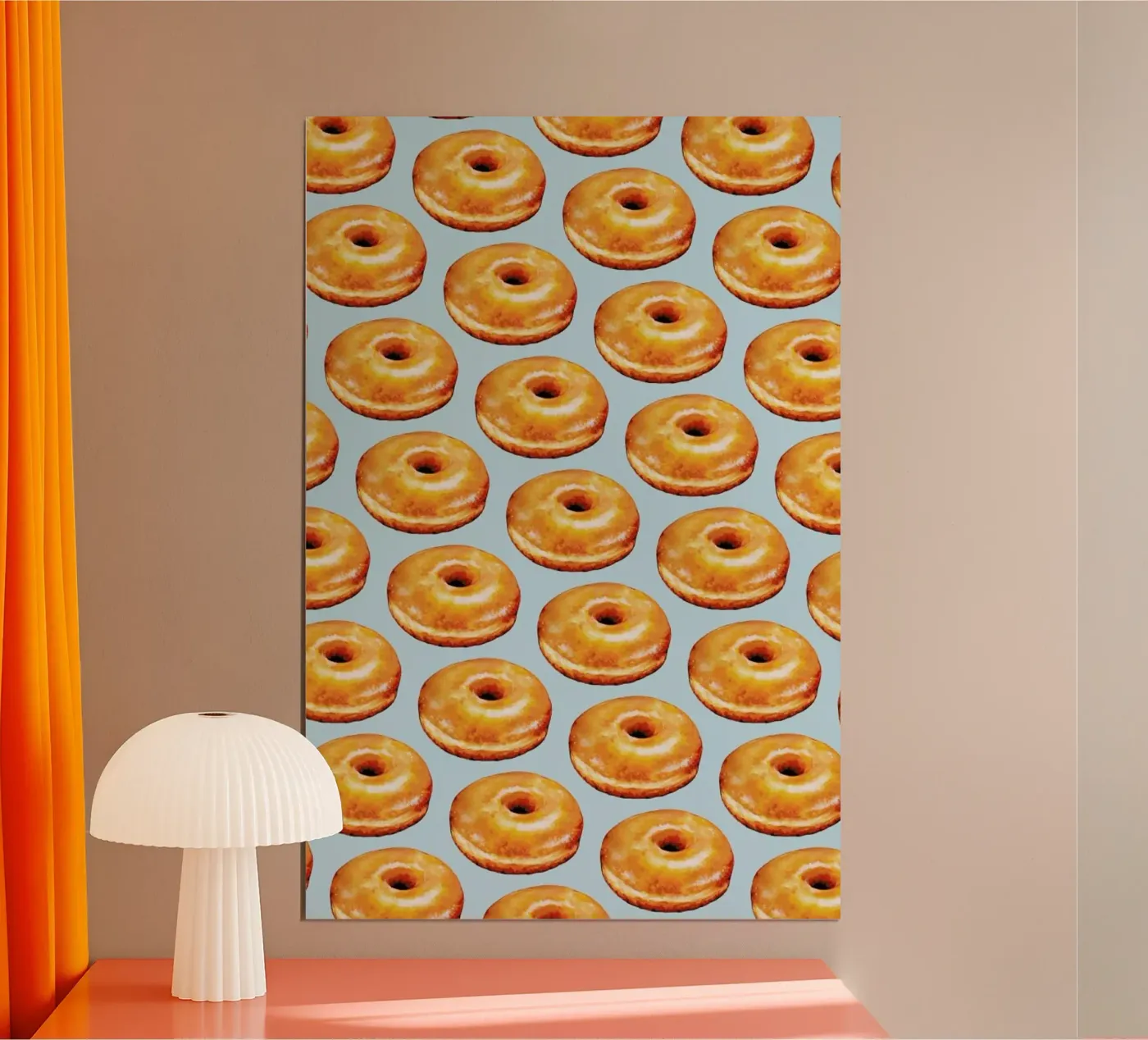 Glazed Doughnut Pattern poster by Kelly Gilleran