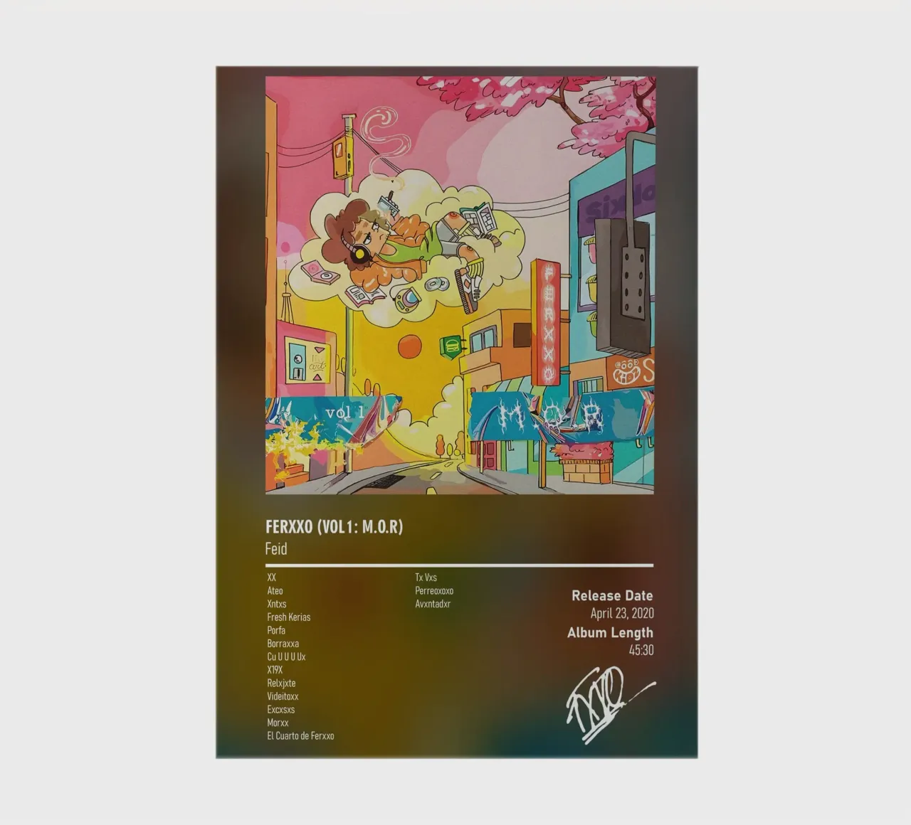 FERXXO (Vol 1 M.O.R) (2020) Feid notebook by DGUnder