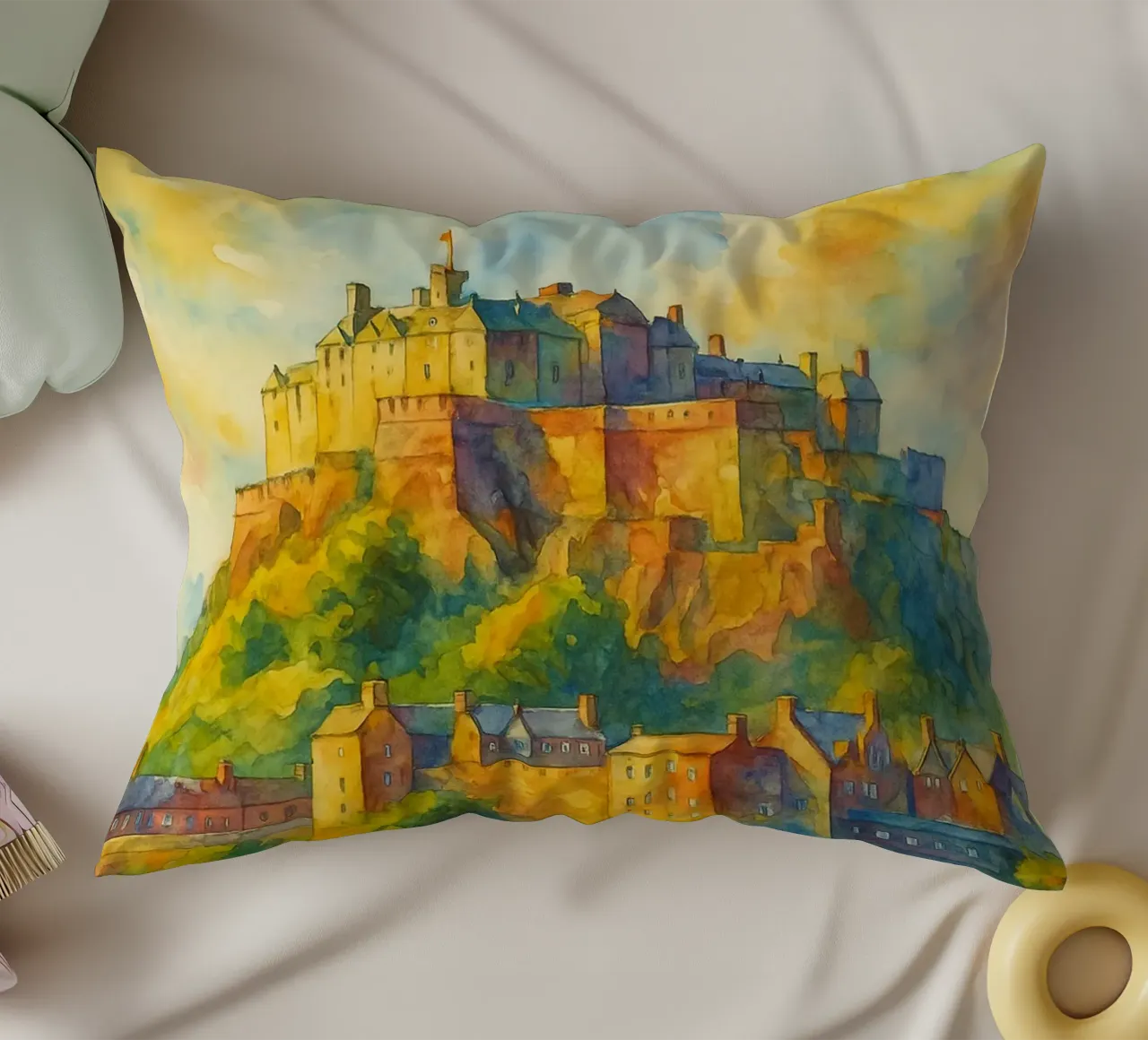 Edimburgo, Scozia Dipingere l'immaginazione cuscino da onestar