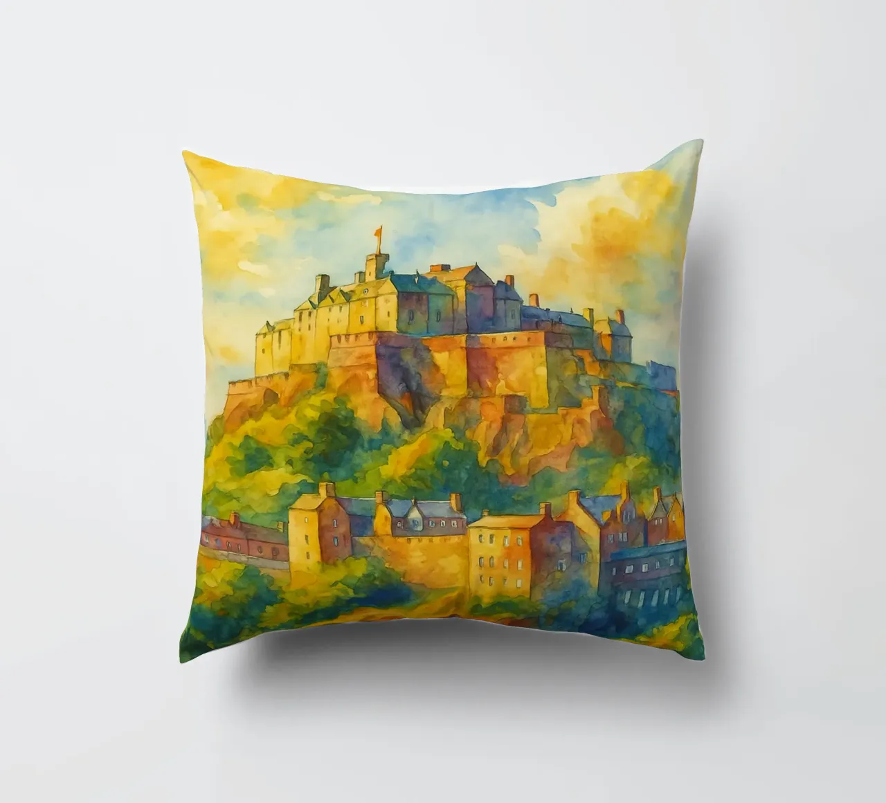 Edimburgo, Scozia Dipingere l'immaginazione cuscino da onestar