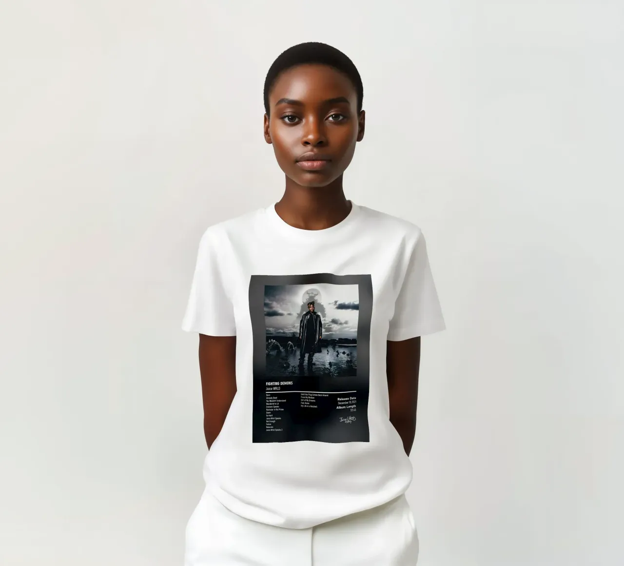 Fighting Demons (2021) by Juice WRLD t-shirt da DGUnder