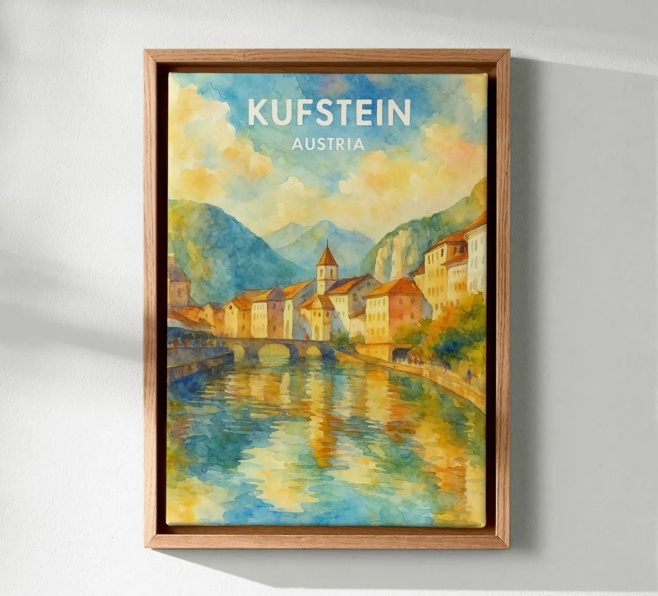 Kufstein, Autriche Peinture de l'imagination toile avec Caisse américaine de onestar
