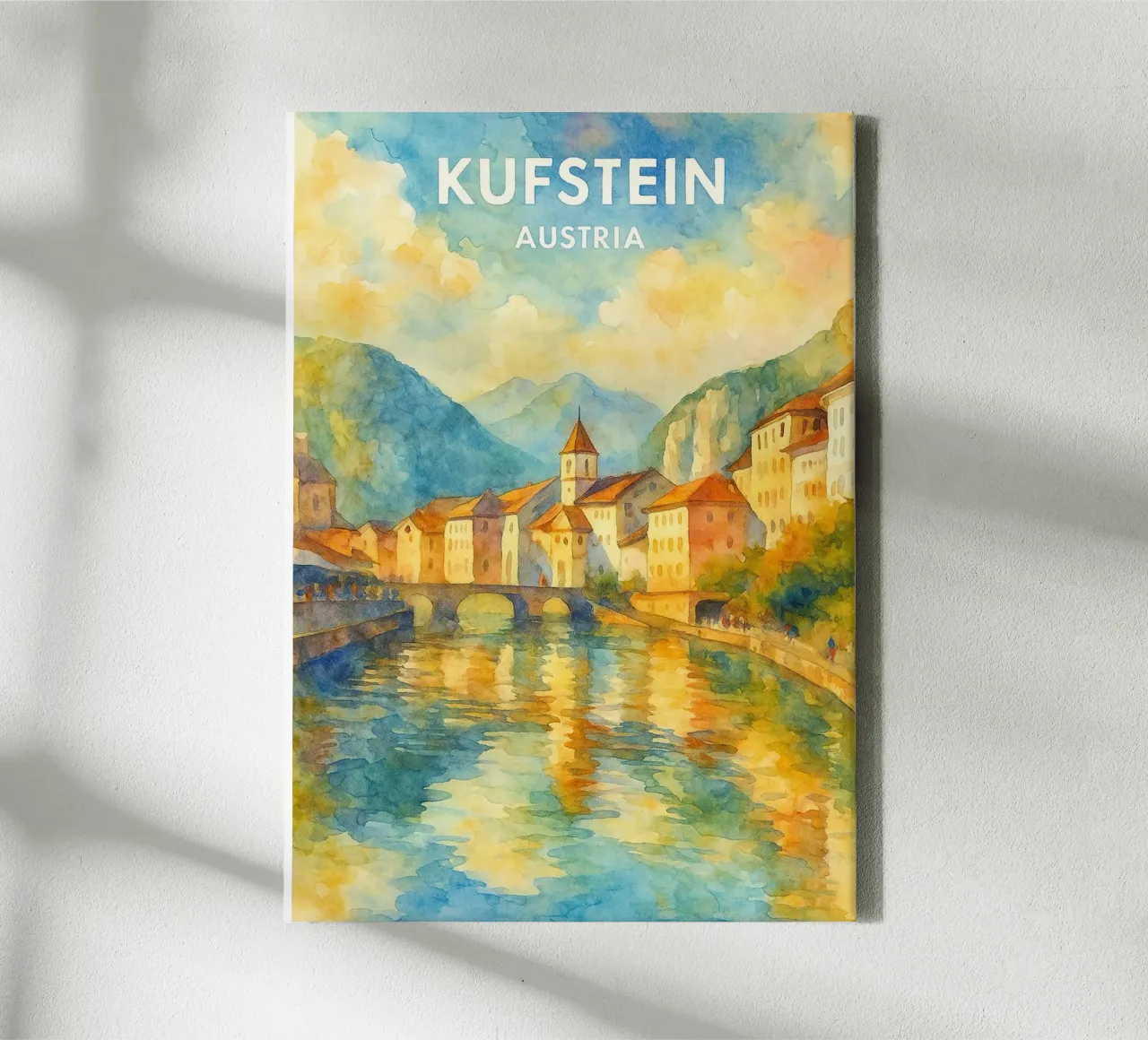 Kufstein, Autriche Peinture de l'imagination toile avec Caisse américaine de onestar