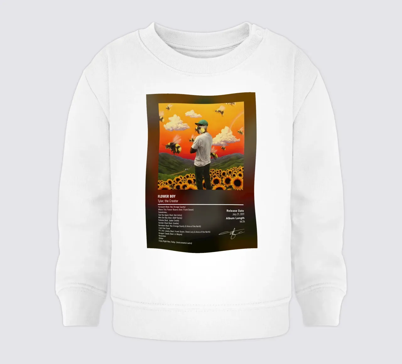 Flower Boy By Tyler, the Creator felpa neonato da DGUnder