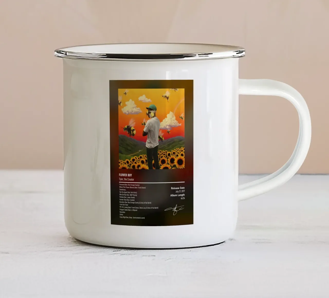 Flower Boy By Tyler, the Creator tazza in smalto da DGUnder