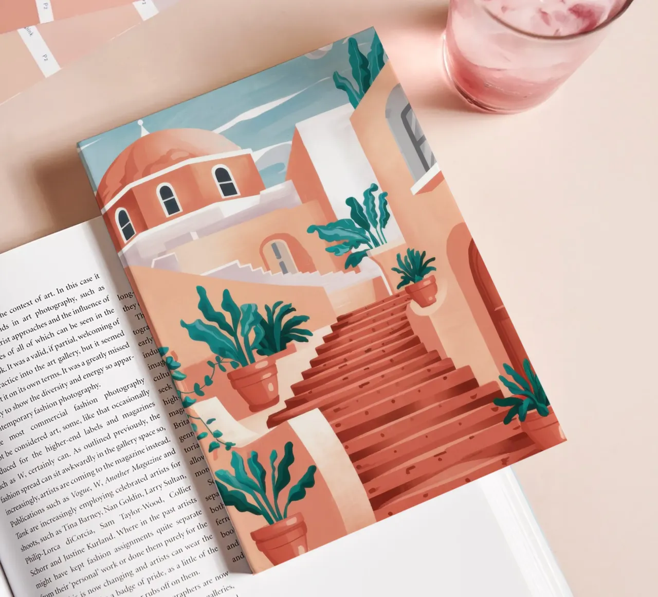 Terracotta Step Ascent notebook by Monuments Fire