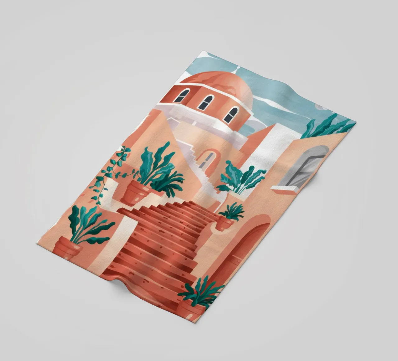 Terracotta Step Ascent telo mare da Monuments Fire