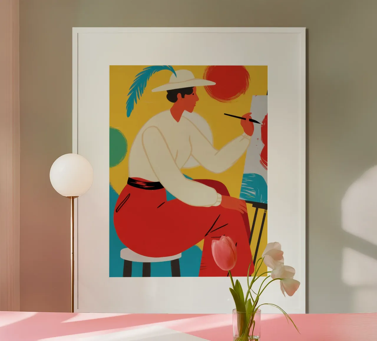 Essenza cromatica dell'artista poster da Mossy Pigment