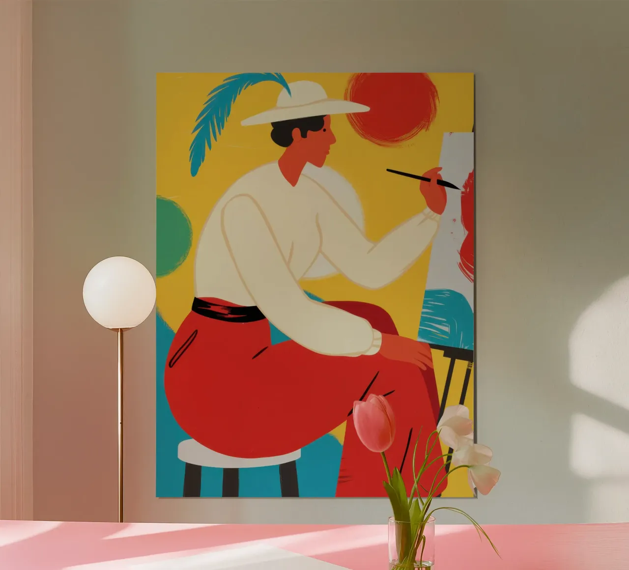 Essenza cromatica dell'artista poster da Mossy Pigment