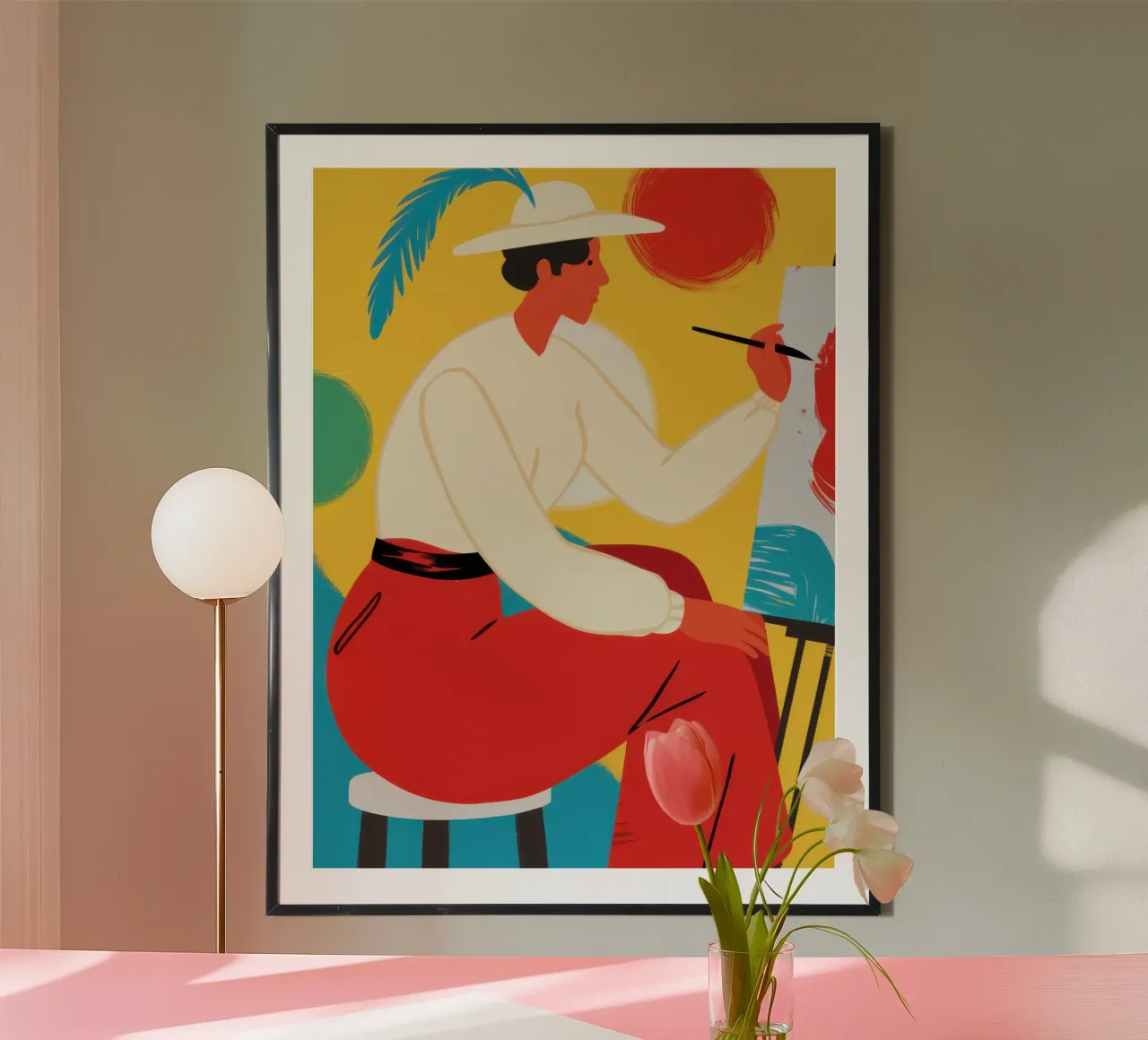Essenza cromatica dell'artista poster da Mossy Pigment