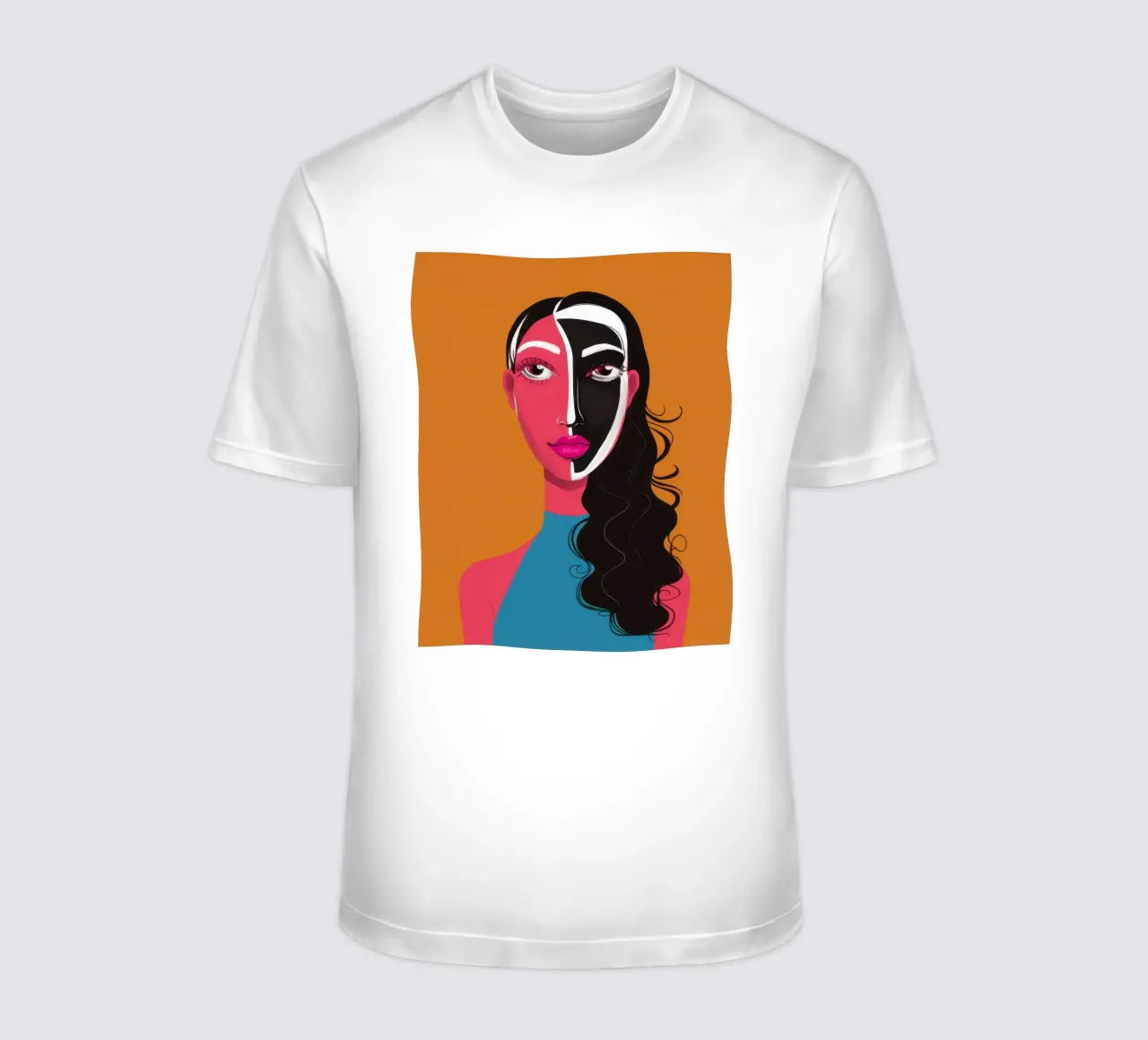 Visage Split bicolore t-shirt da Monuments Fire