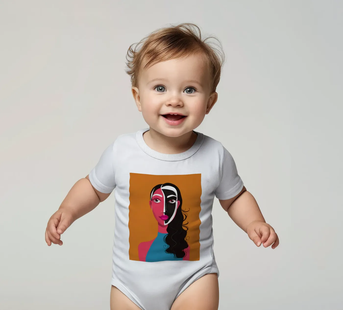 Bicolore Visage Split body bébé de Monuments Fire