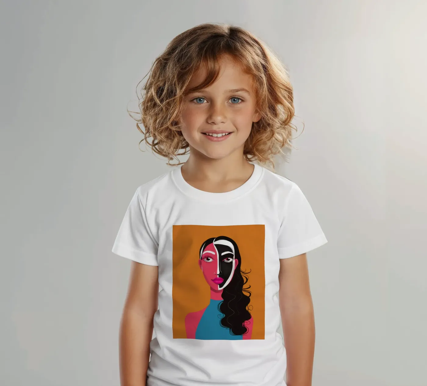 Visage Split bicolore t-shirt bambini da Monuments Fire