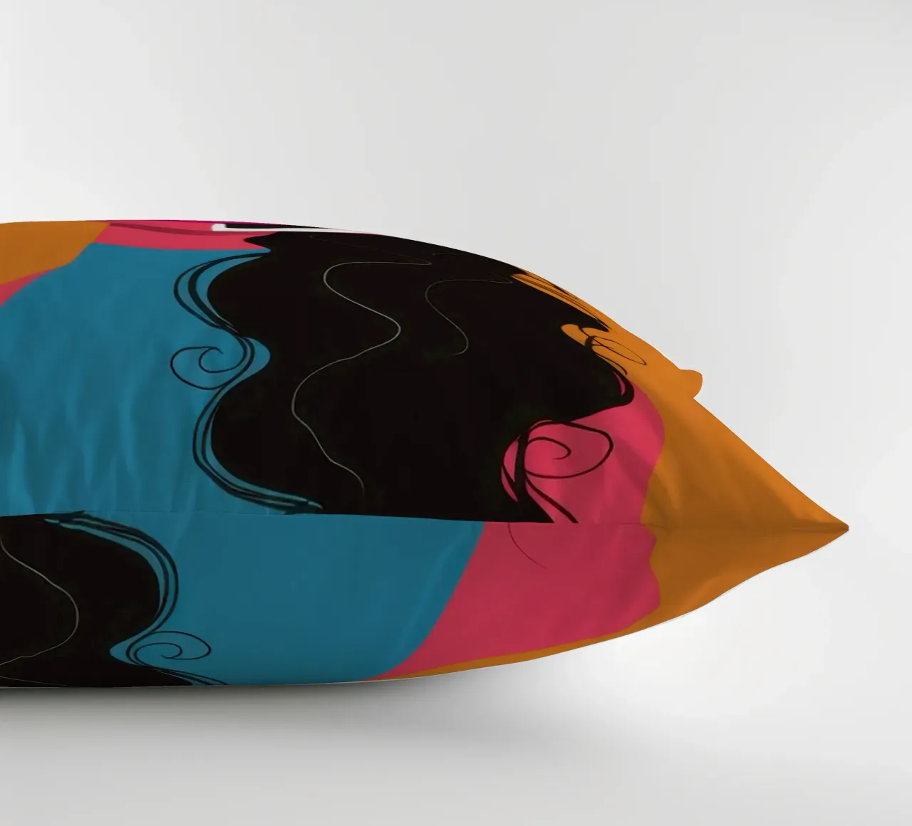 Visage Split bicolore cuscino da Monuments Fire