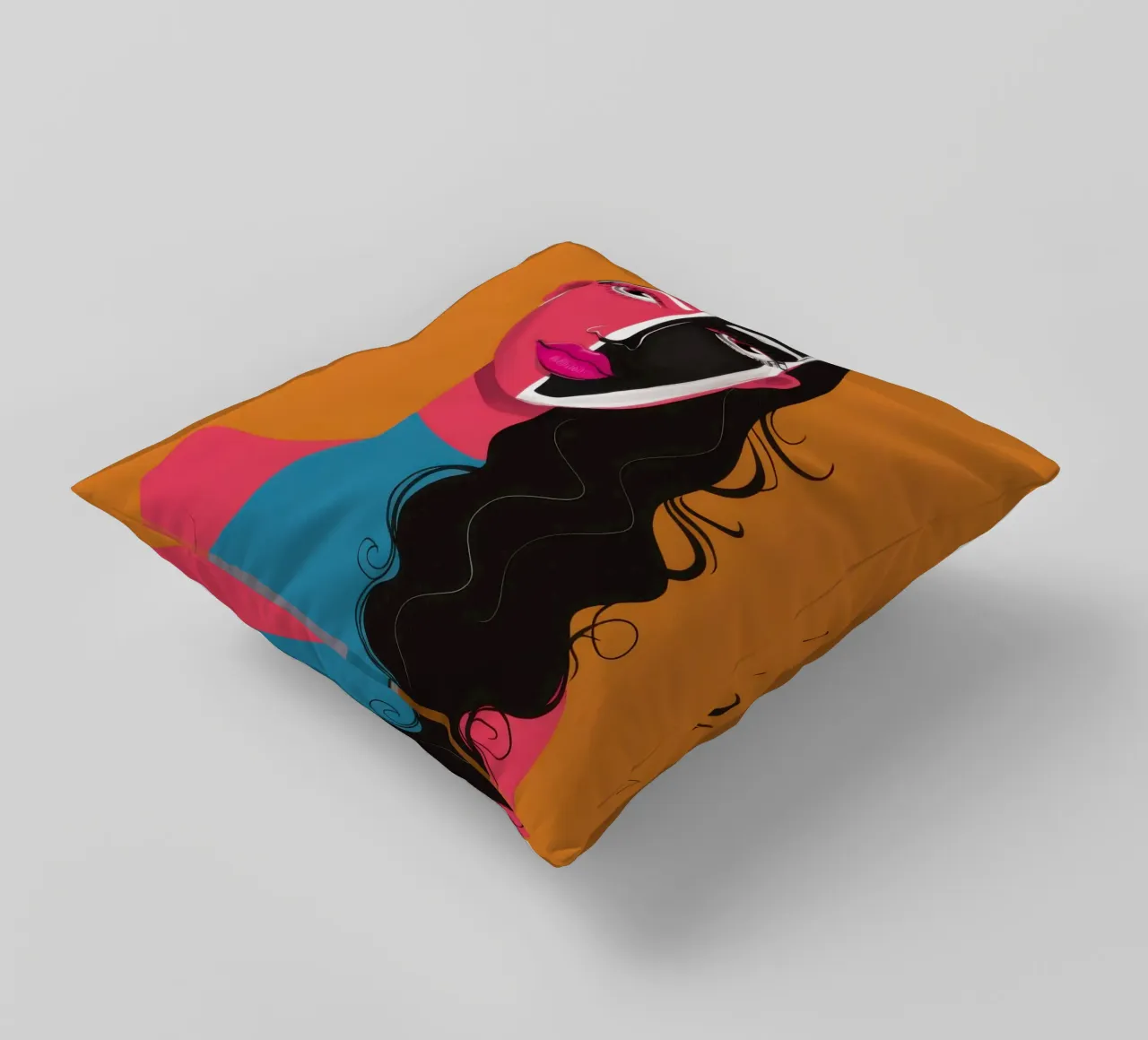 Visage Split bicolore cuscino da Monuments Fire