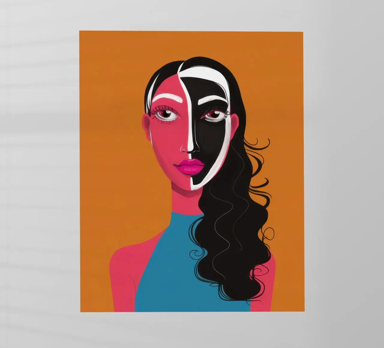 Visage Split bicolore pellicola backlit da Monuments Fire