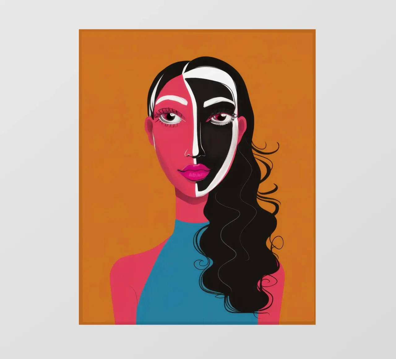 Visage Split bicolore pellicola backlit da Monuments Fire