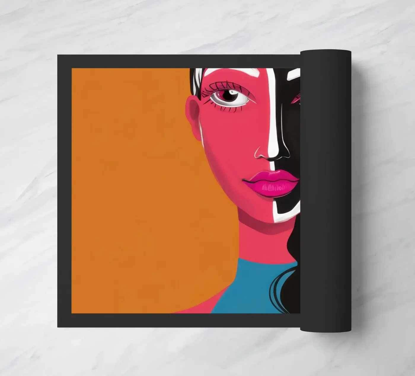 Bicolor Visage Split deurmat van Monuments Fire