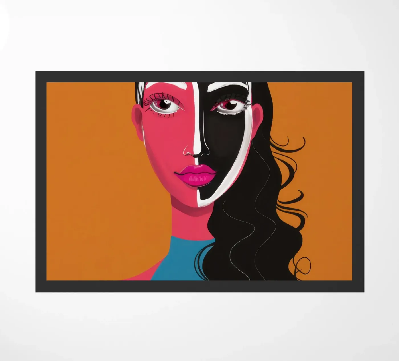 Bicolor Visage Split deurmat van Monuments Fire