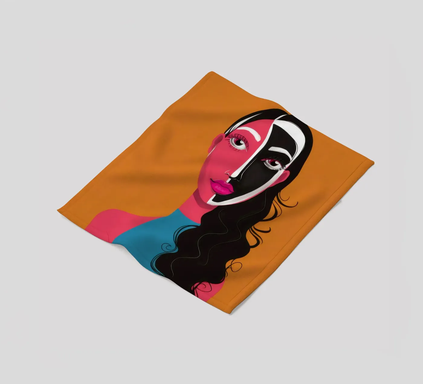 Visage Split bicolore coperta in pile da Monuments Fire