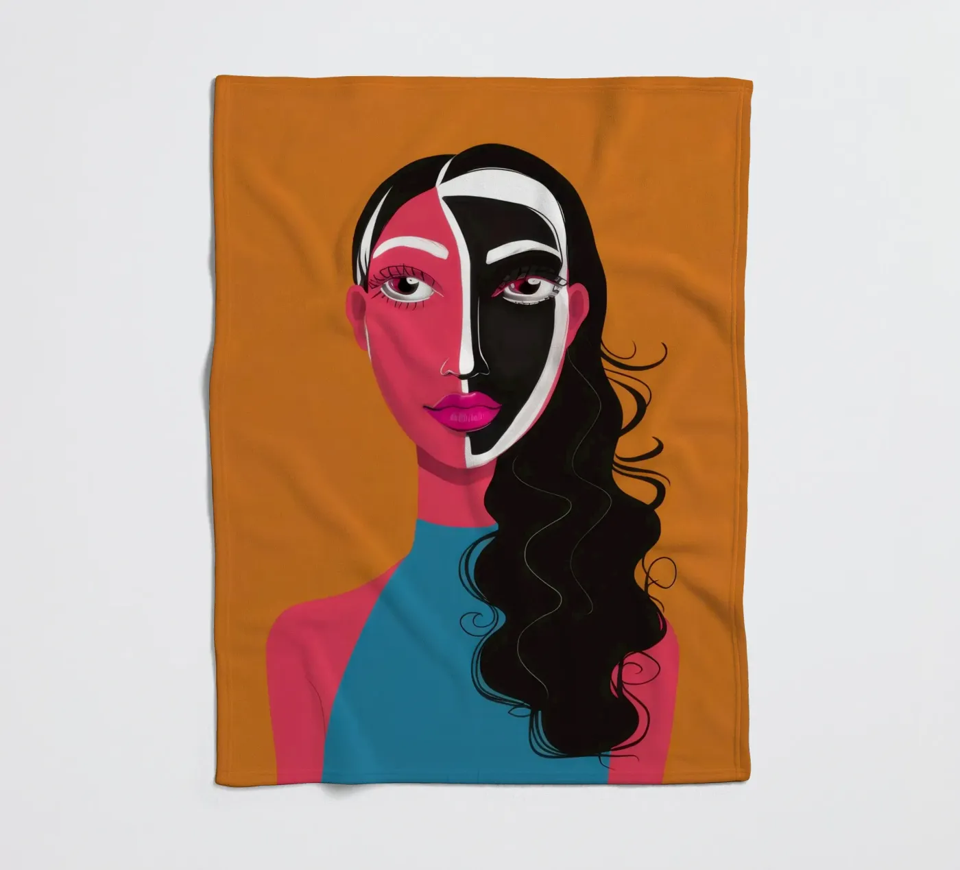 Visage Split bicolore coperta in pile da Monuments Fire